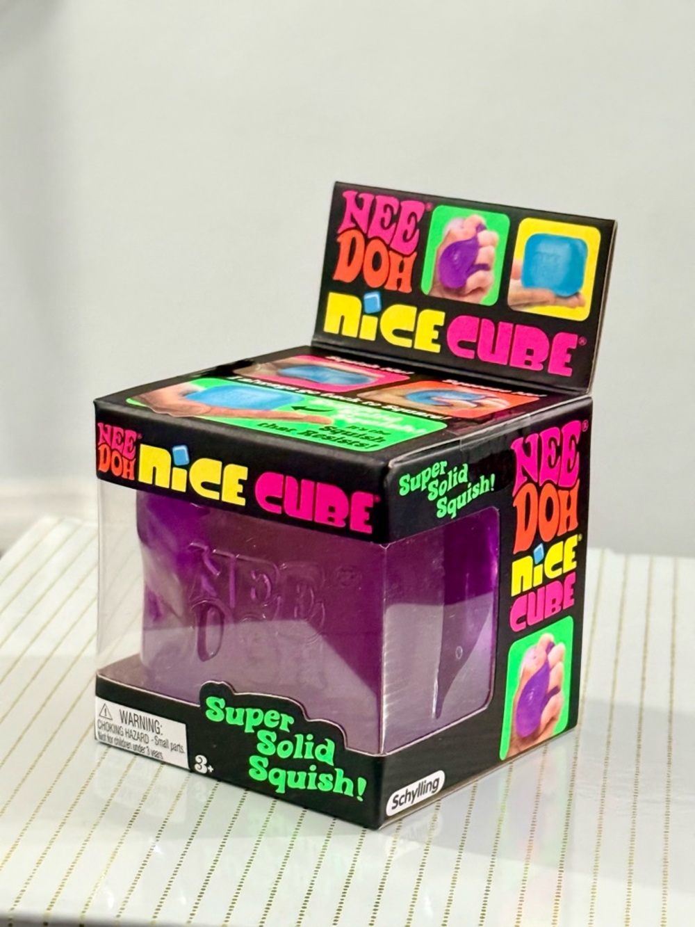 Schylling PURPLE NeeDoh Nice Cube Super Solid Squish ✨ AUTHENTIC ✨ SHIPS FAST!